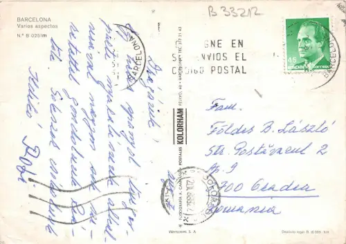 B33212 Barcelona Multi Views Spanien