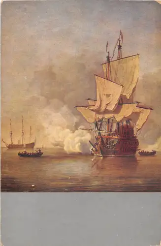 BF38875 Schiff Bateaux Amsterdam Niederlande Willem Gemälde Kunst Postkarte
