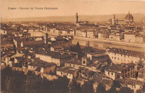 B39447 Firenze PAnorama del Plazzale Michelanglolo Italien