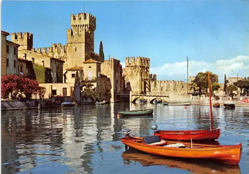 BG17944 lago di garda sirmione il castello schiff bateaux italien