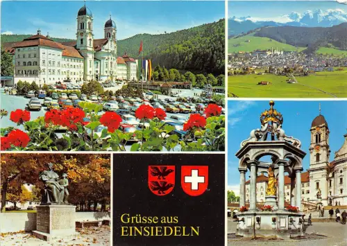 BG28293 grusse aus einsiedeln schweiz