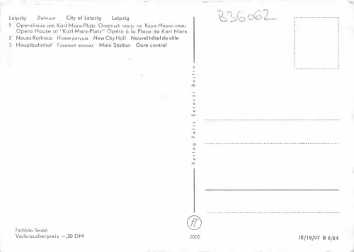 B36062 Leipzig Multiviews Germany