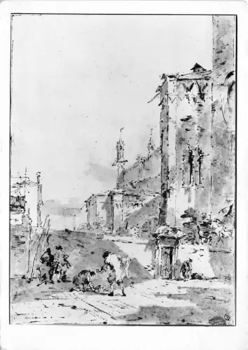 B66470 Würfelspieler auf einem venezianischen Platz italien