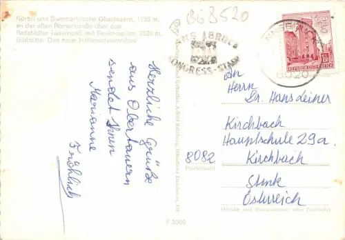 B68520 Österreich Obertauern Sommerfrische