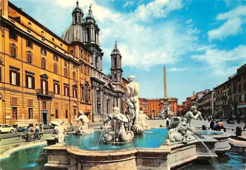 BT12772 Piazza navona Fontana del marco Roma Italien