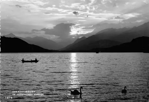 B32026 Abendstimmung am Ossiachersee Kärnten Österreich