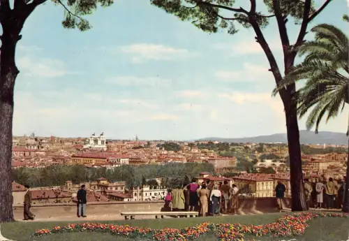 BF827 Roma veduta panoramica del gianicolo Italien