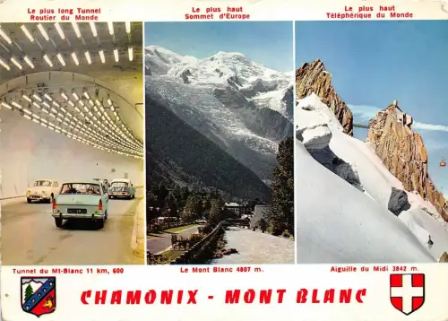 B66610 Frankreich Chamonix Mont Blanc Multiviews Wagen Voitures