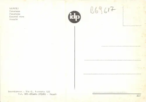 B69617 Italia Napoli Panorama Italien