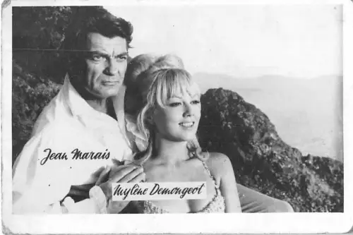 BC43360 Jean Marais Mylene Demongeot Schauspieler Schauspieler vrais photo 9x7cm