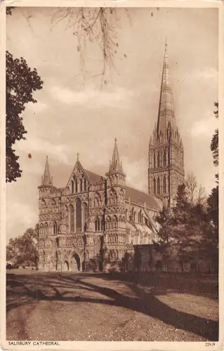 uk24409 cathedral salisbury real photo uk