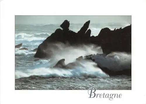 B51921 Bretagne Tempete sur la cote bretonne france