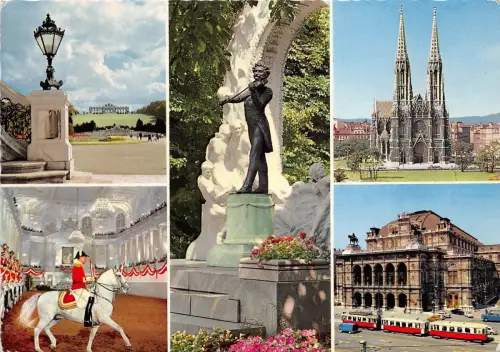 B54881 Wien Mutiviews Straßenbahn Chaveaux Pferd Österreich