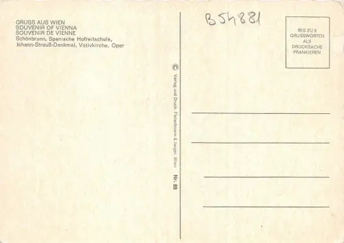 B54881 Wien Mutiviews Straßenbahn Chaveaux Pferd Österreich