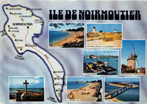 BR15764 Ile de Noirmoutuer karte cartes geographiques france