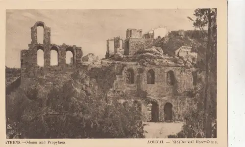 BF32678 Odeum und Propyläen Athen Griechenland Vorder-/Rückbild