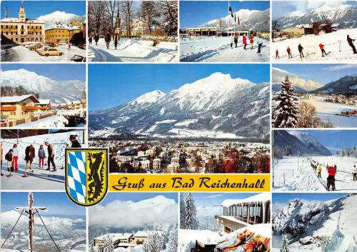BG13348 Ski Gruss aus Bad Reichenhall Germany