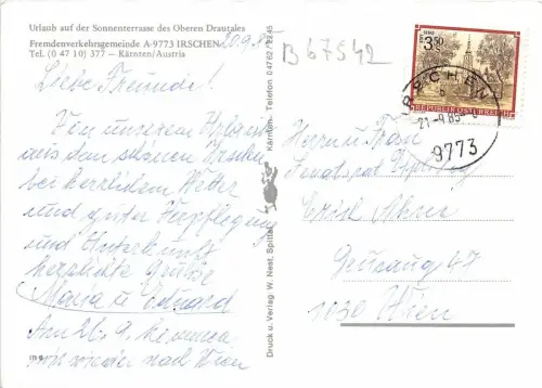 B67542 Österreich Irschen Oberen Drautales Multiviews