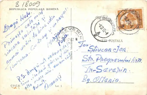 B18009 Chemin de fer Alte Straßenbahn Tram Timisoara