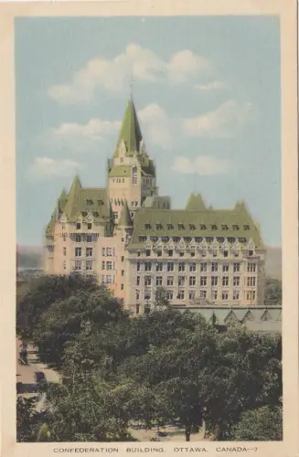 B77395 confederation building ottawa canada scan front/back image