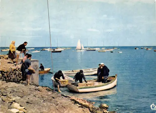 BR9690 Prefailles Pointe de St Gildas le port ship bateaux france