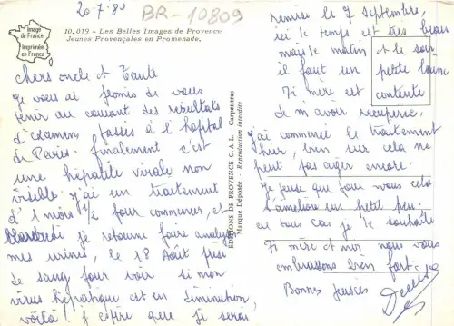 BR10809 Jeunes Provencale en promendade France multi views