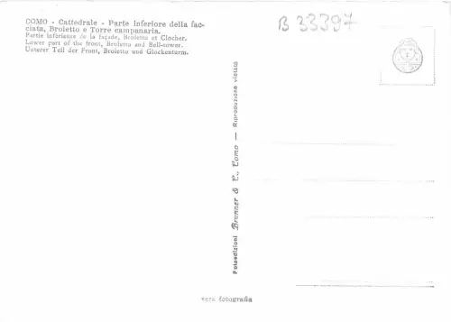 B33397 Como Cattedrale Parte inferioare italy