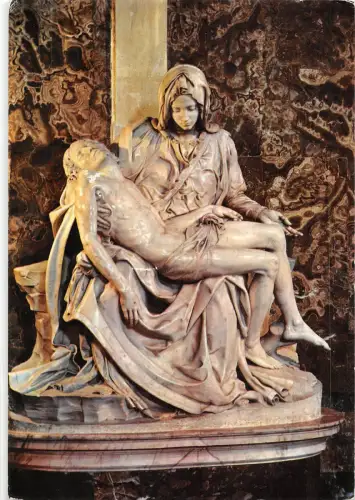 BT1568 roma basilica di s pietro la pieta del michelangelo italien postkarte