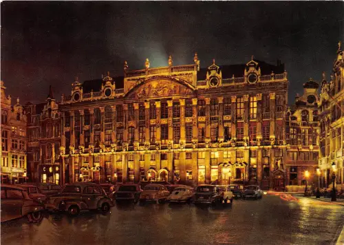 BR21978 Bruxelles Maison des Ducs de Brabant la nuit belgien