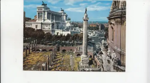 BF23119 roma colonna e foro tyraiano ed il vittorio italy front/back image