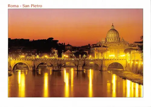 BT15968 la basilica di san pietro vist dal tevere Roma Italien