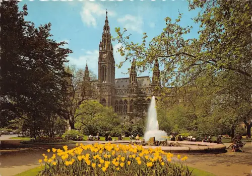 BR14031 Wien Rathaus Österreich