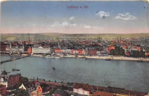 B4255 Deutschland Koblenz A Rhein Front/Back Scan