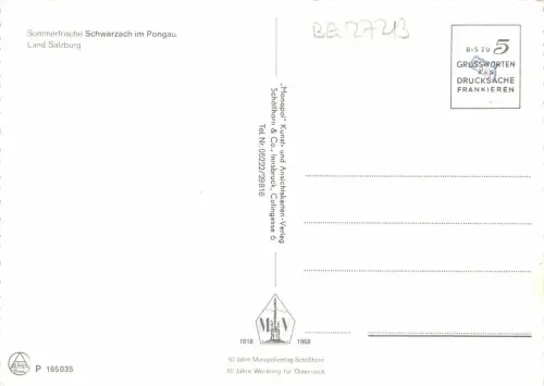 BG27213 SCHWARZWALD IM PONGAU LAND SALZBURG ÖSTERREICH