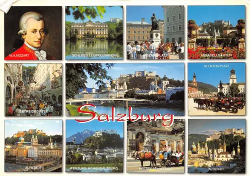 B32130 Salzburg Mehrfachansichten Österreich