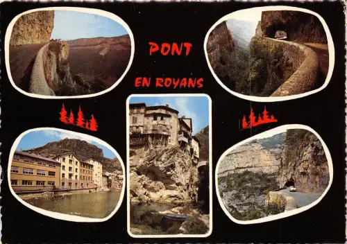 BR14876 Pont en Royans et la route de Combe Laval france