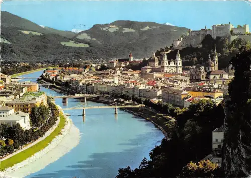 B32216 Salzburg mit der Salzach Österreich