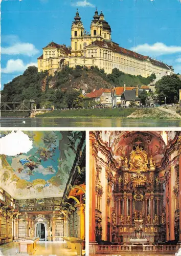 B32236 Stift Melk in der Wachau gebogen Österreich