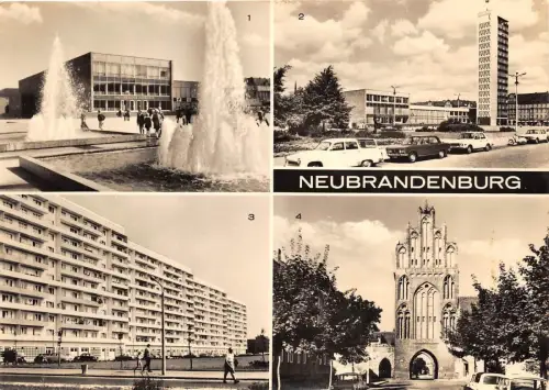B44613 Neubrandenburg Multiviews Autos Voitures Germany