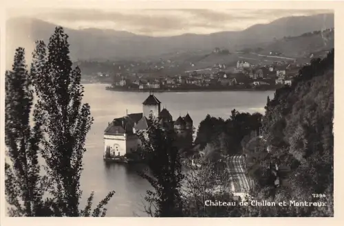 B17125 Chateau de Chillon et Montreaux Schweiz