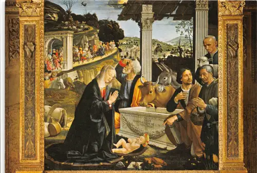 B70598 Basilica di S Trinita L`adoration dei patori Firenze Italien