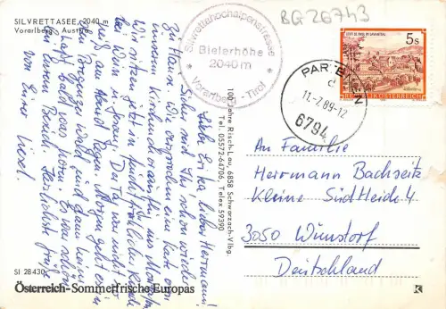 BG26743 silvrettasee vorarlberg österreich