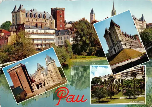 BR5214 Le Gave et le Chateau Pau france