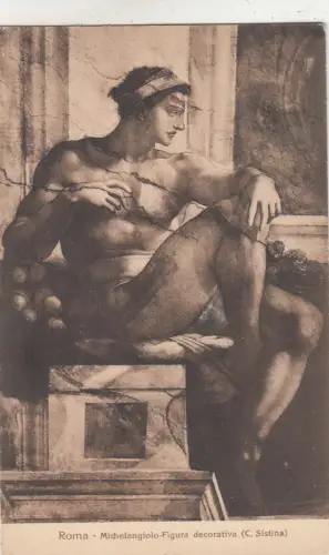 BF33838 roma michelangiolo figura decorativa c sist painting art front/back scan