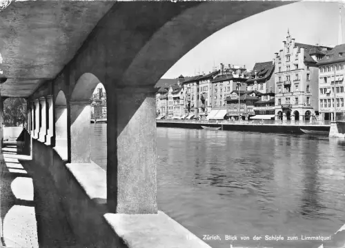 B54961 Zürich Blick von der Schipfe zum Limmaquai Schweiz