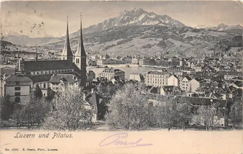 Br33083 Luzern und Pilatus Schweiz