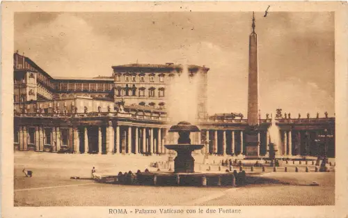 BR32638 Roma Palazzo Vaticano con la due fontane italy