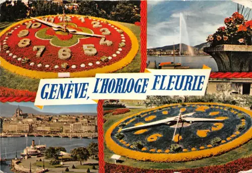 B26356 Geneve L Horloge Fleurie Schweiz