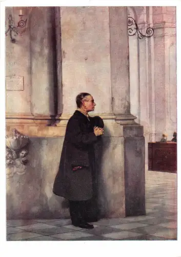 BF39143 Robert Sterl an der chatolischen Hofkirche Gemälde Kunst Postkarte