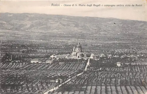 B3851 Italien Assisi Chiesa di S Maria degli Angeli 1933 Front/Back Scan